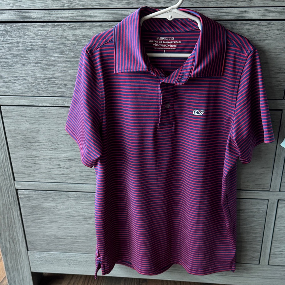 Boys Vineyard Vines Striped Polo
